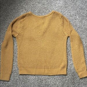 Elegant Mustard Crew Neck Sweater